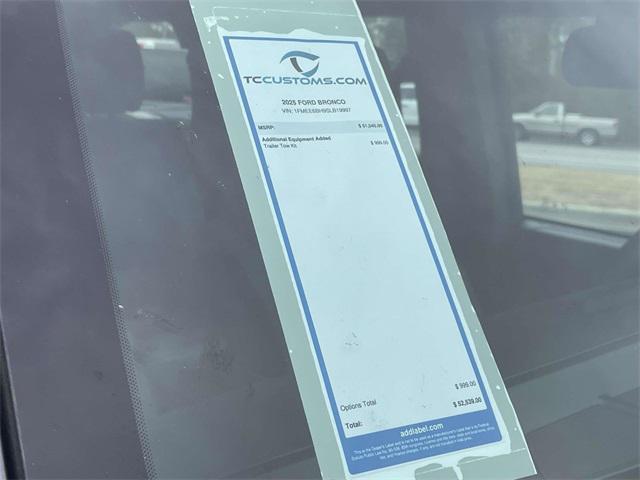 new 2025 Ford Bronco car, priced at $46,982