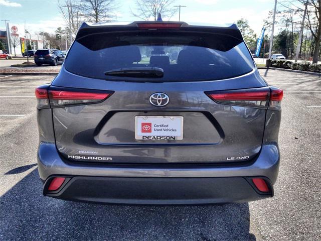 used 2021 Toyota Highlander car, priced at $24,998
