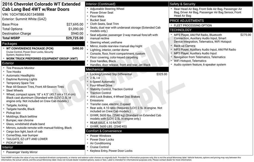 used 2016 Chevrolet Colorado car, priced at $11,994