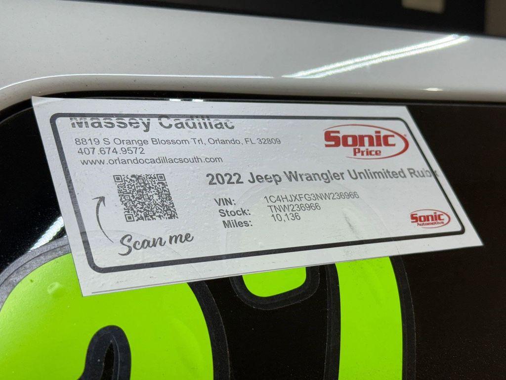 used 2022 Jeep Wrangler Unlimited car, priced at $37,998