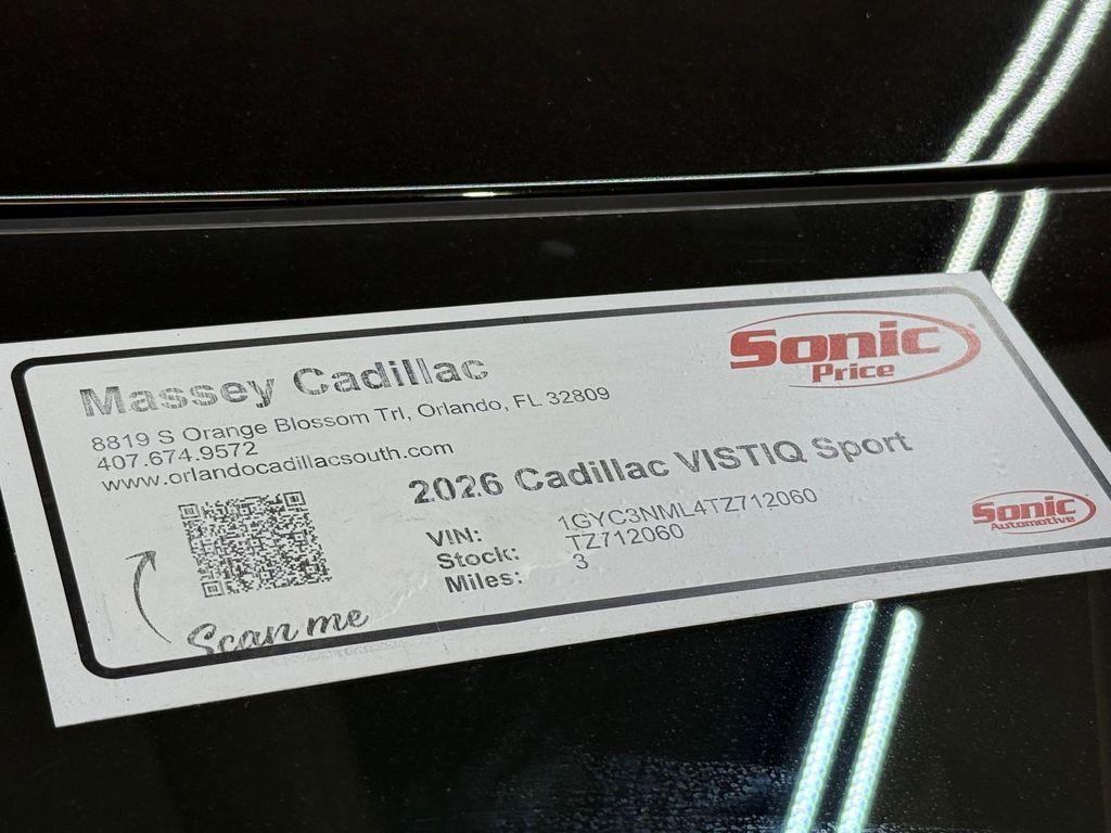 new 2026 Cadillac VISTIQ car, priced at $81,290