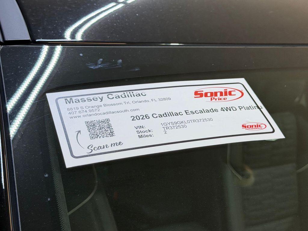 new 2026 Cadillac Escalade car, priced at $131,750