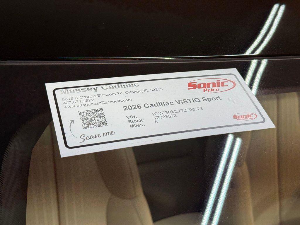new 2026 Cadillac VISTIQ car, priced at $81,939