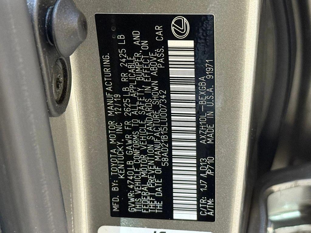 used 2020 Lexus ES 300h car, priced at $29,599