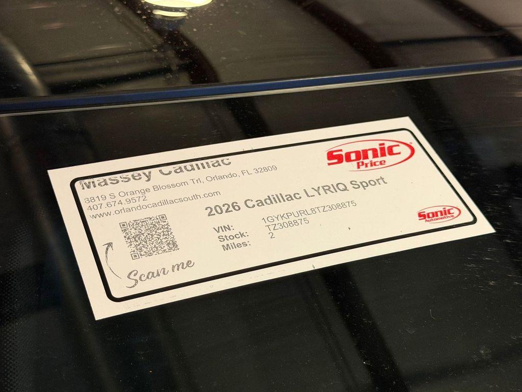 new 2026 Cadillac LYRIQ car, priced at $65,995