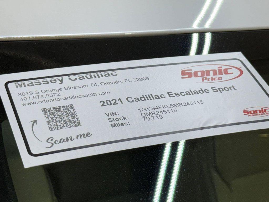 used 2021 Cadillac Escalade car, priced at $54,498
