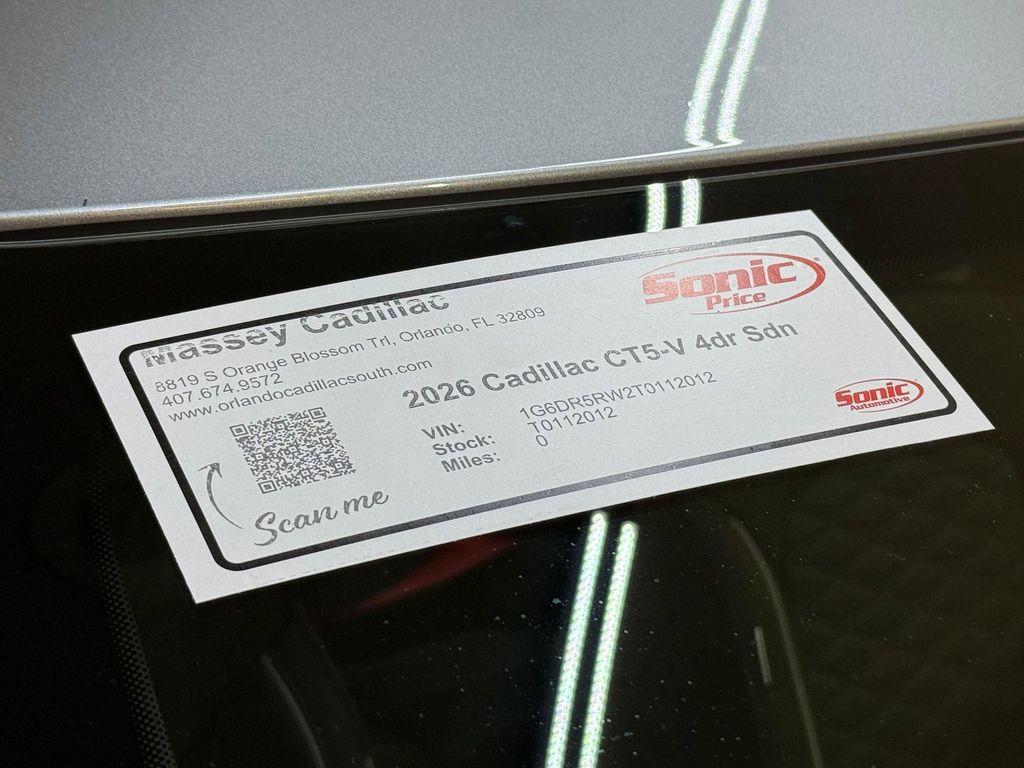 new 2026 Cadillac CT5-V car, priced at $68,605