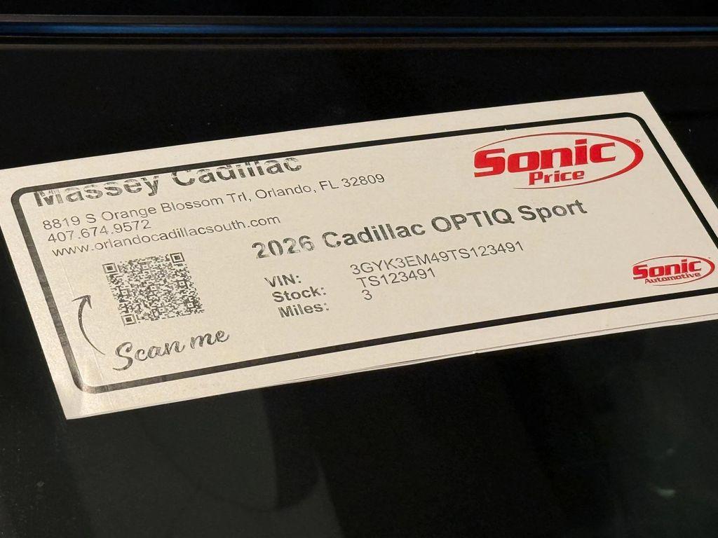 new 2026 Cadillac OPTIQ car, priced at $56,495