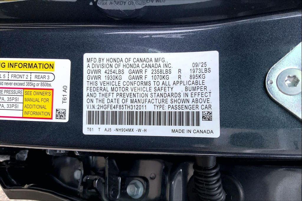 new 2026 Honda Civic Hybrid car, priced at $33,490