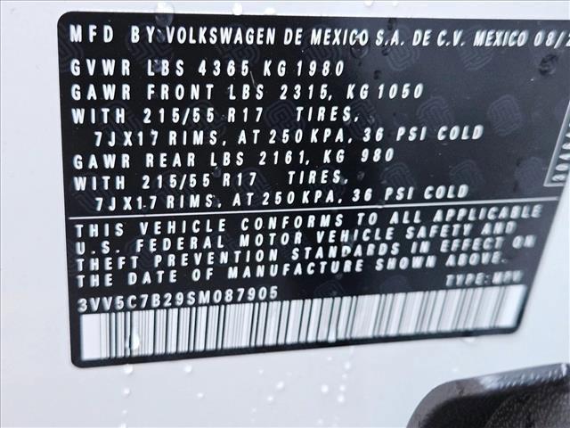 new 2025 Volkswagen Taos car, priced at $22,903