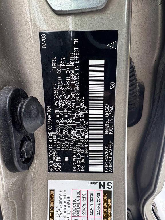 used 2008 Toyota 4Runner car, priced at $5,999