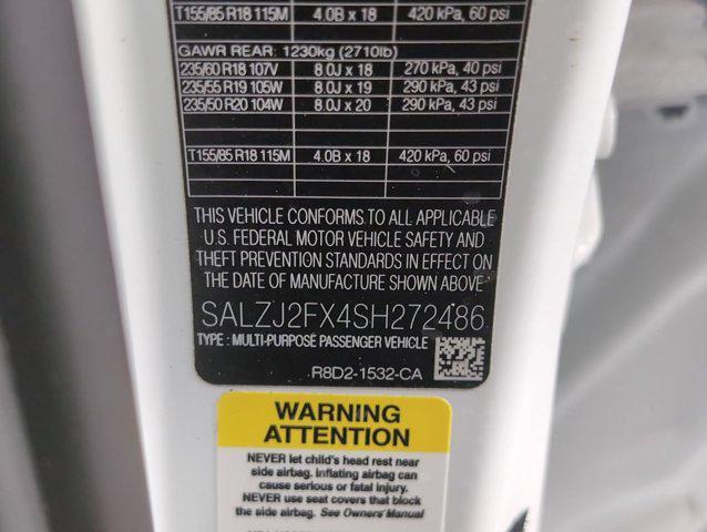 new 2025 Land Rover Range Rover Evoque car, priced at $49,993