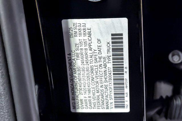 new 2026 Honda Ridgeline car, priced at $47,092