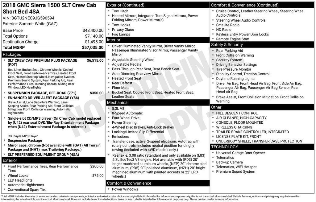 used 2018 GMC Sierra 1500 car, priced at $27,619