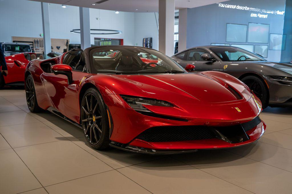 used 2022 Ferrari SF90 Spider car, priced at $669,000
