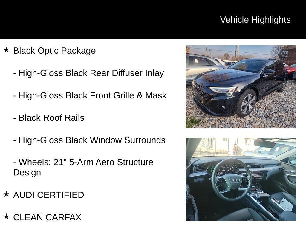 used 2024 Audi Q8 e-tron car, priced at $39,977