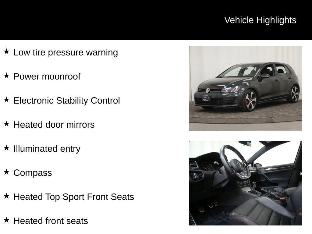 used 2016 Volkswagen Golf GTI car, priced at $7,977