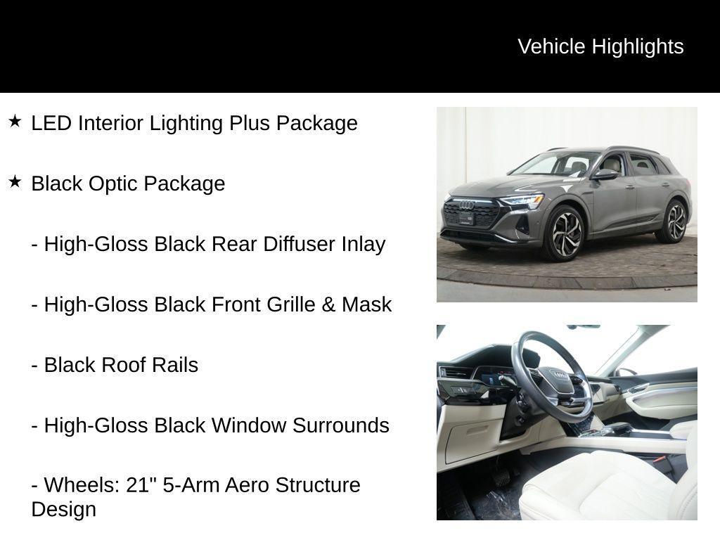 used 2024 Audi Q8 e-tron car, priced at $47,977