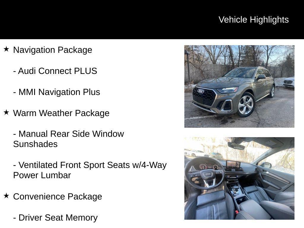 used 2023 Audi Q5 car, priced at $34,977