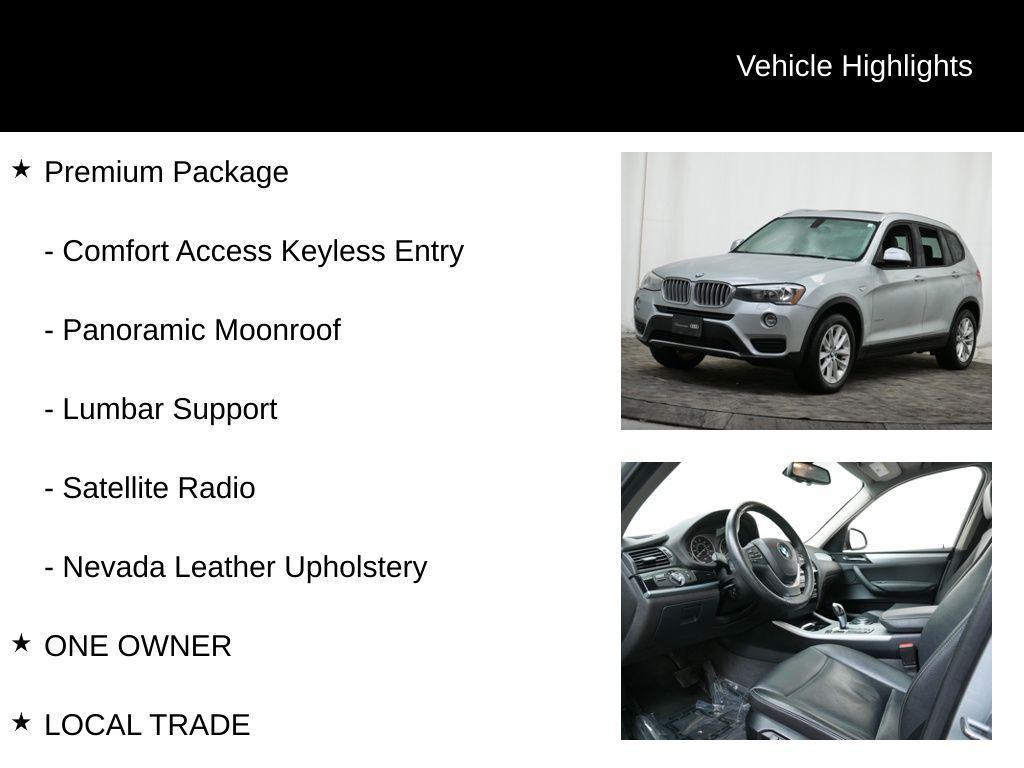 used 2015 BMW X3 car, priced at $11,477