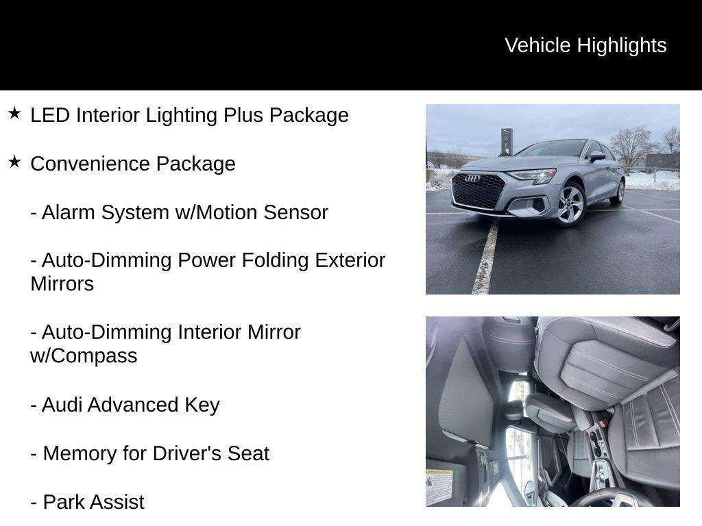 used 2023 Audi A3 car, priced at $26,977