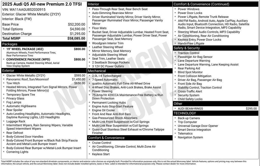 used 2025 Audi Q5 car, priced at $48,977