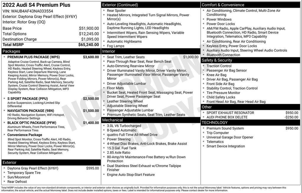 used 2022 Audi S4 car, priced at $40,977