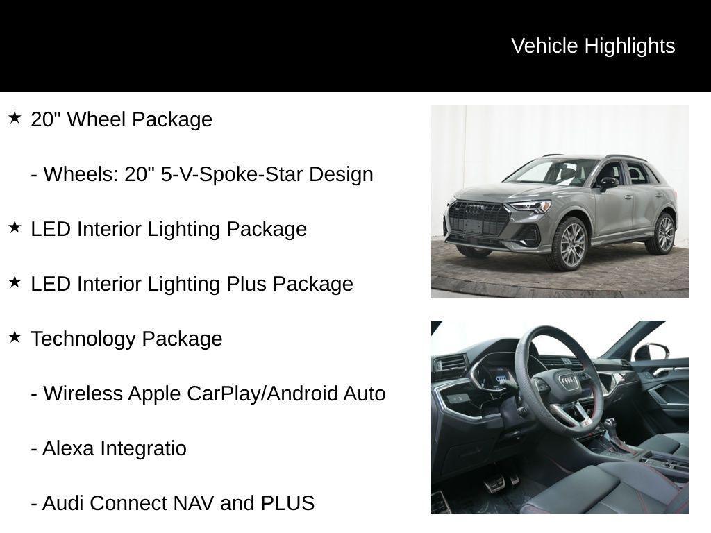 used 2025 Audi Q3 car, priced at $38,977