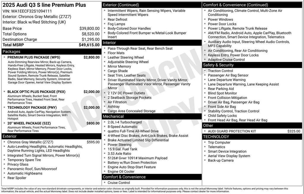 used 2025 Audi Q3 car, priced at $38,977