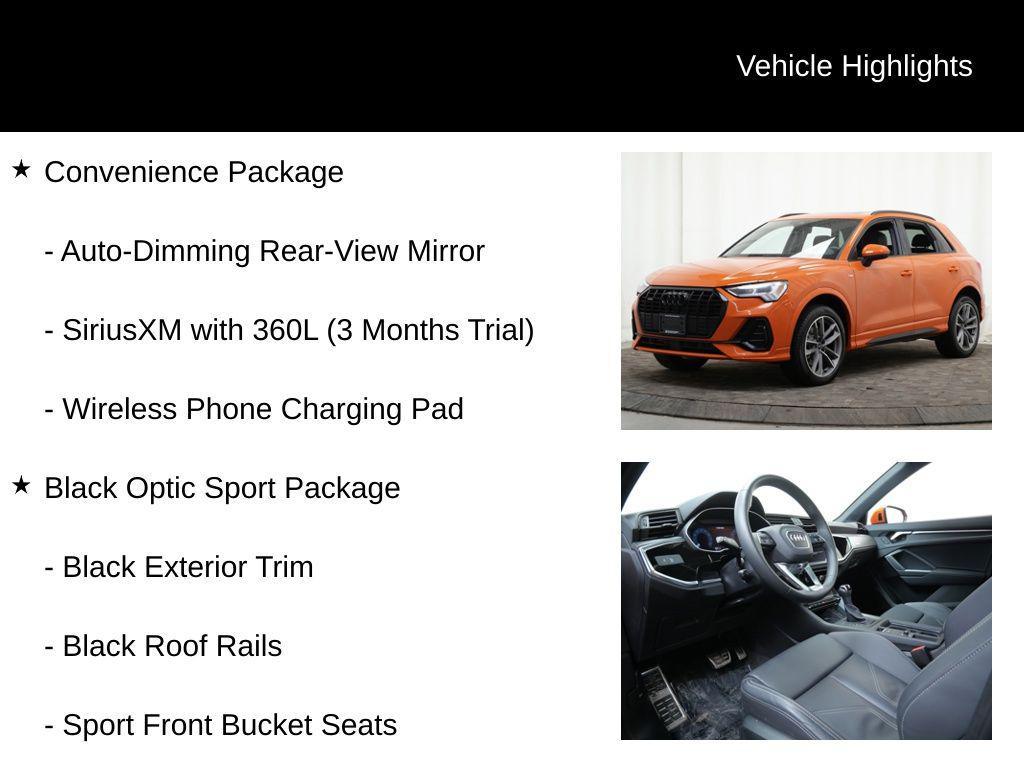 used 2025 Audi Q3 car, priced at $35,977