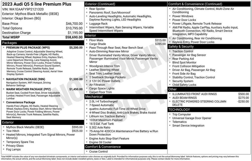 used 2023 Audi Q5 car, priced at $34,977