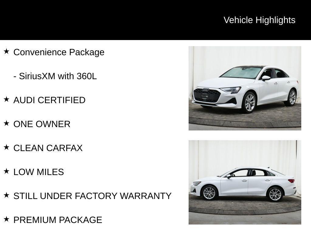 used 2025 Audi A3 car, priced at $32,477