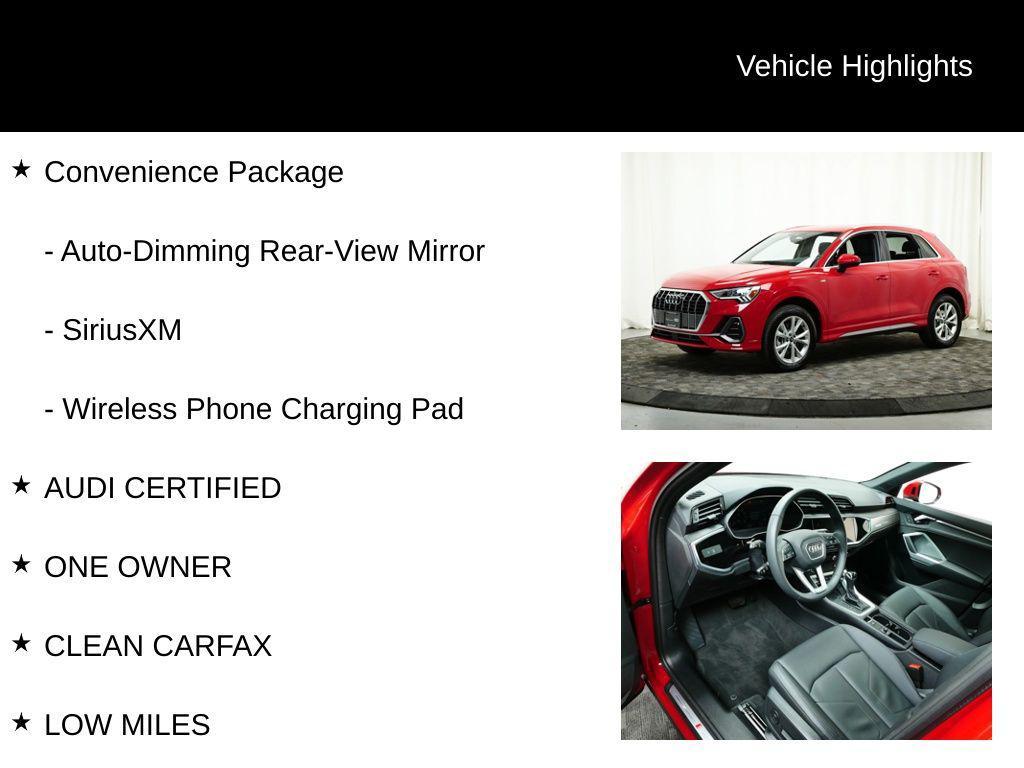 used 2025 Audi Q3 car, priced at $33,977