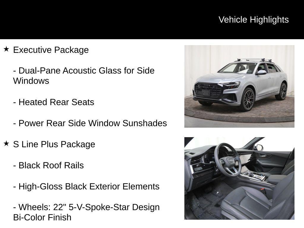 used 2023 Audi Q8 car, priced at $55,327