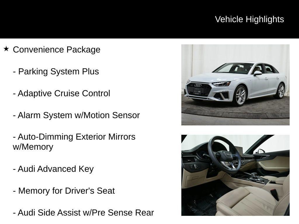used 2023 Audi A4 car, priced at $31,977