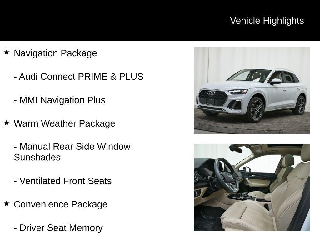used 2023 Audi Q5 e car, priced at $34,977