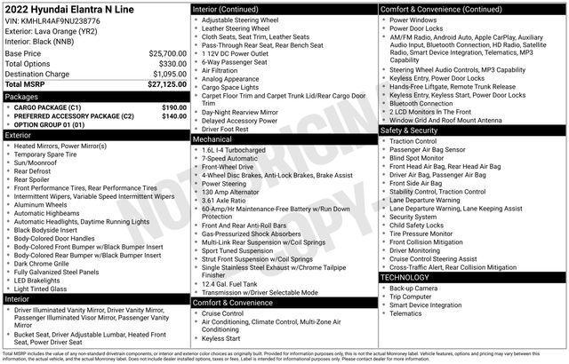 used 2022 Hyundai Elantra car, priced at $21,185