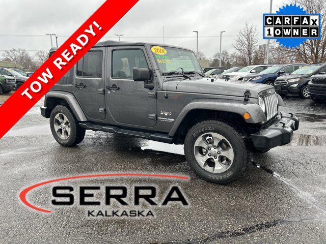 used 2018 Jeep Wrangler JK Unlimited car, priced at $19,500