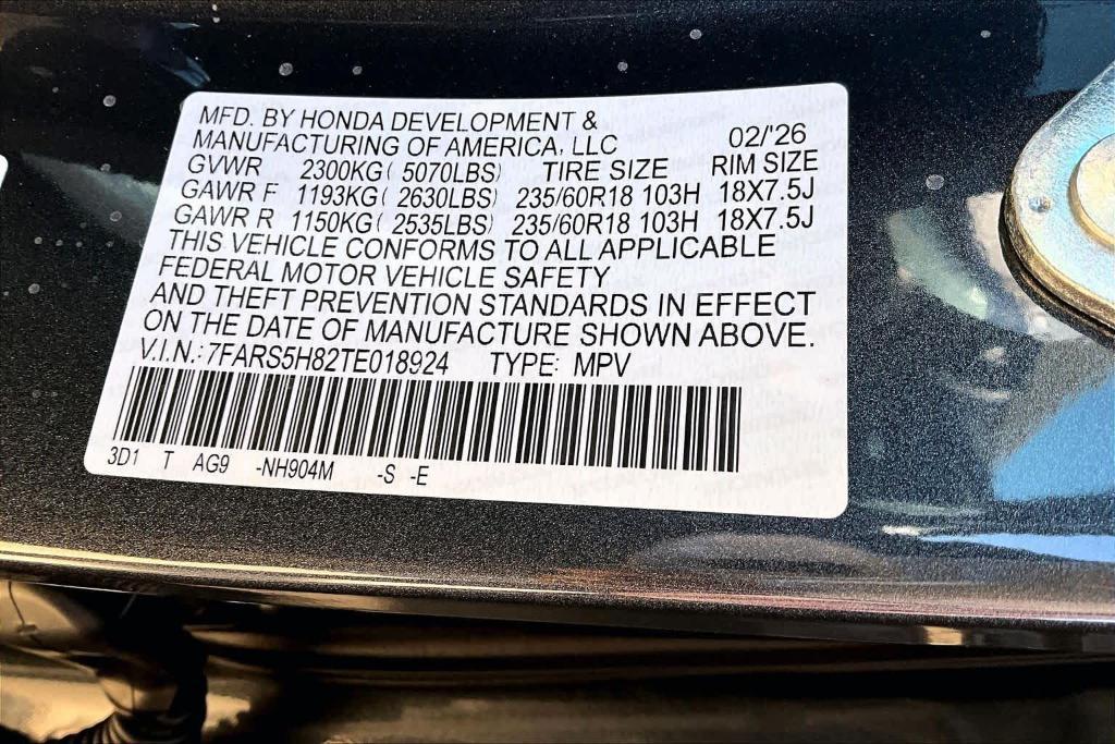 new 2026 Honda CR-V Hybrid car, priced at $39,550