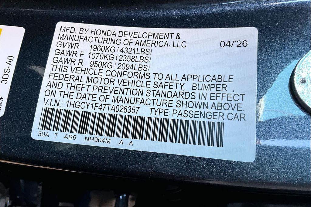 new 2026 Honda Accord car, priced at $31,339