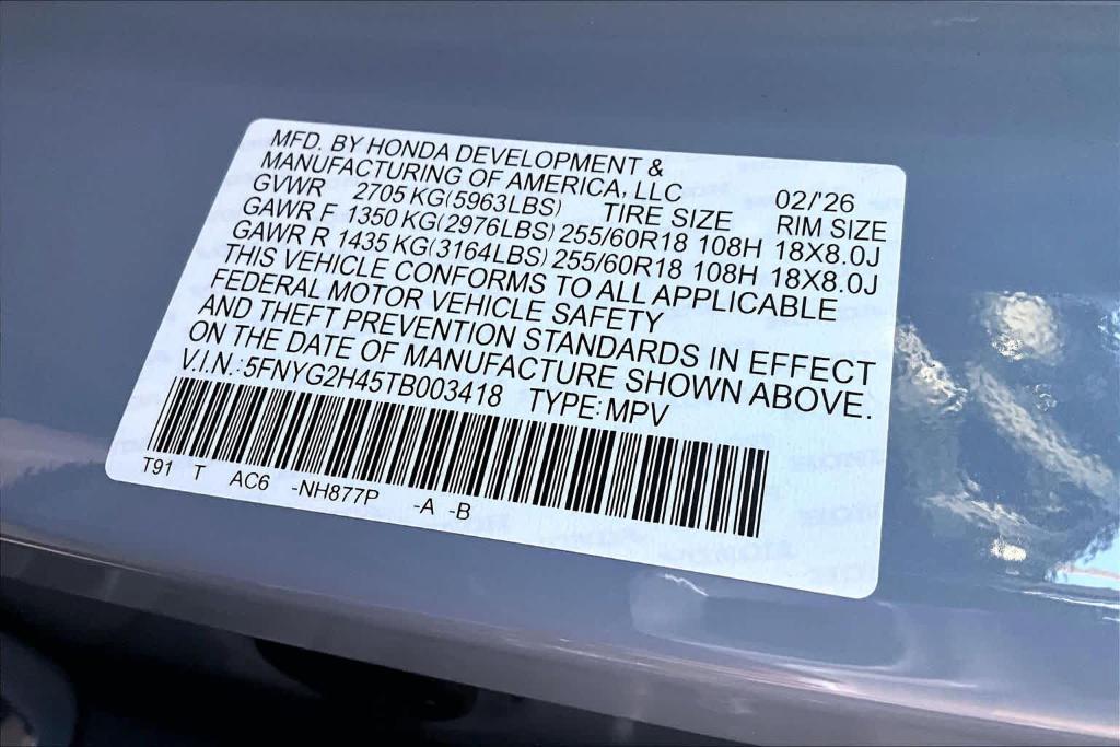 new 2026 Honda Pilot car, priced at $45,570