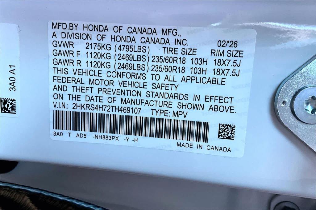 new 2026 Honda CR-V car, priced at $38,180