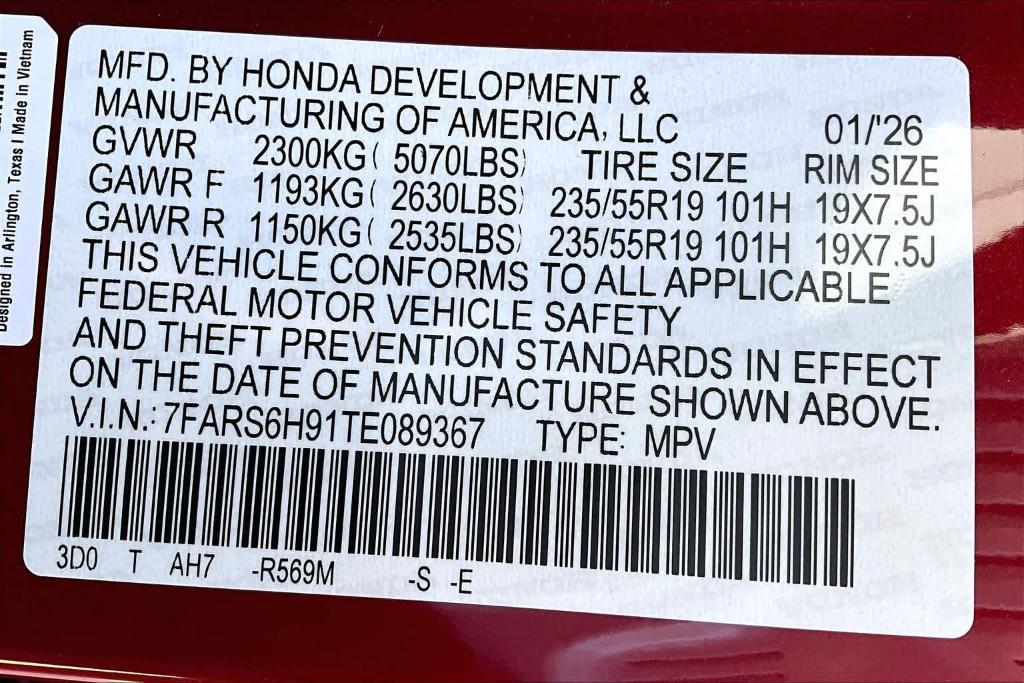 new 2026 Honda CR-V Hybrid car, priced at $42,580