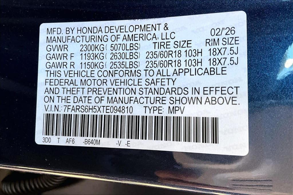 new 2026 Honda CR-V Hybrid car, priced at $37,955