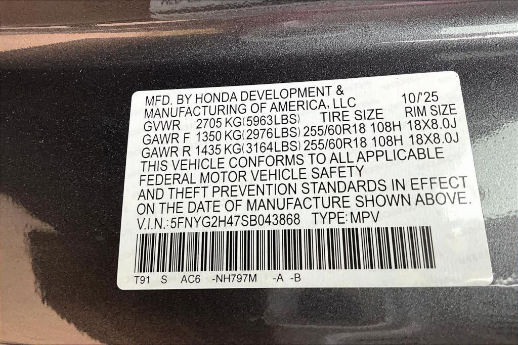 new 2025 Honda Pilot car, priced at $43,280