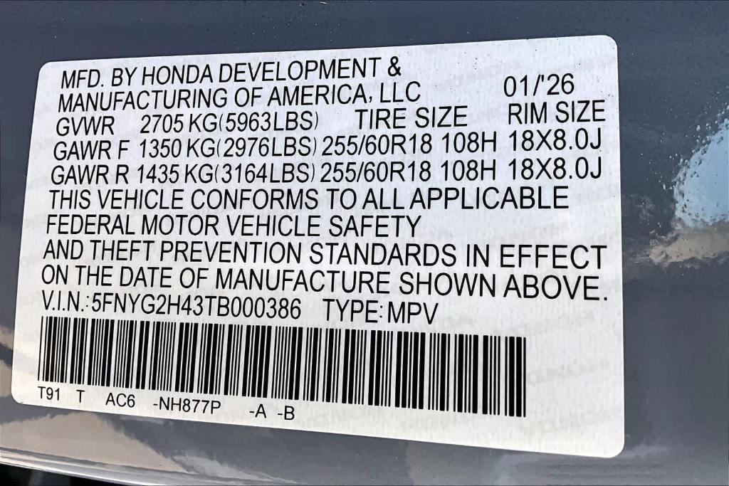 new 2026 Honda Pilot car, priced at $45,570