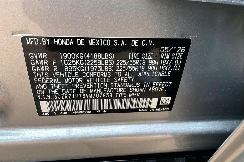 new 2027 Honda HR-V car, priced at $31,599