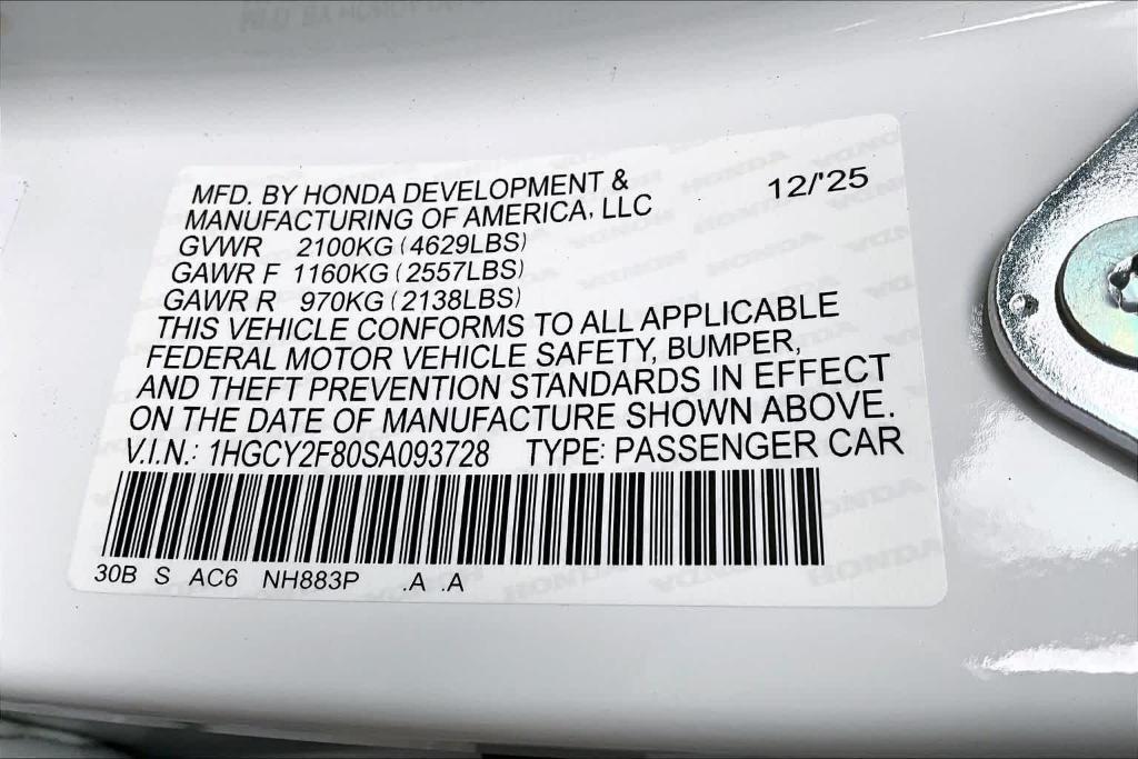 new 2025 Honda Accord Hybrid car, priced at $40,500