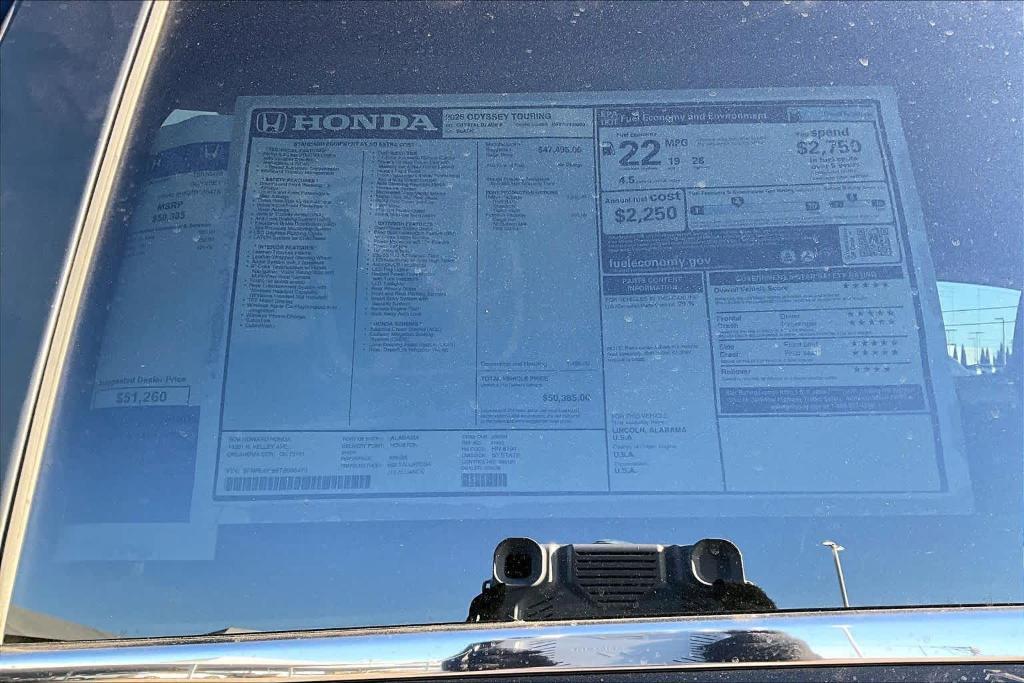 new 2026 Honda Odyssey car, priced at $48,760