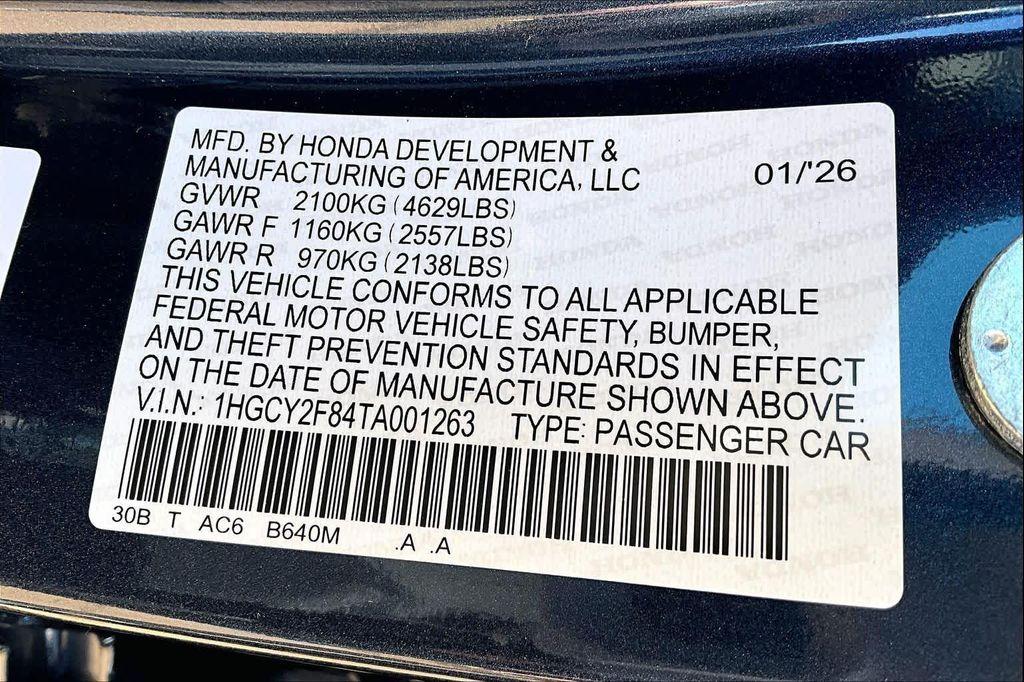 new 2026 Honda Accord Hybrid car, priced at $38,690